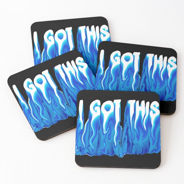 Item preview,  I Got This – Blue Fire Typography Motivational Design designed and sold by motivation and inspiration designs  .