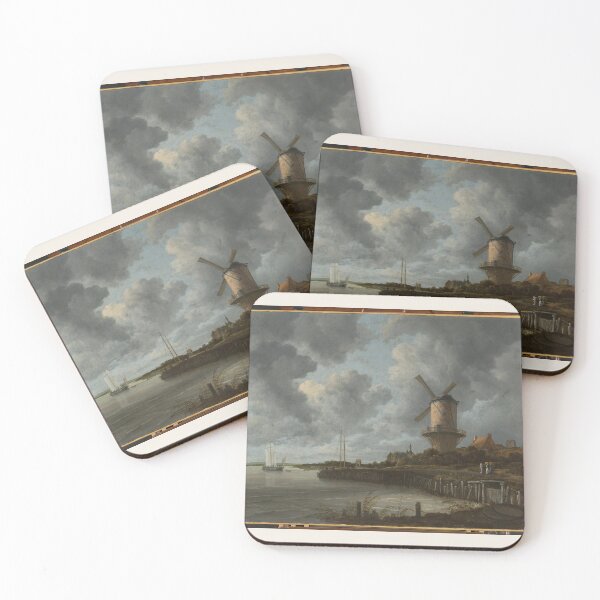 Item preview, The Windmill at Wijk bij Duurstede, Jacob van Ruisdael, Dutch Landscape designed and sold by BrightSheetsArt.