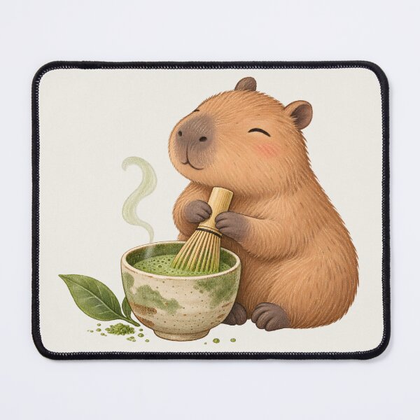 Item preview, Cute Capybara Matcha Tea Ceremony Kawaii Japanese Aesthetic T-Shirt designed and sold by Sobalvarro Art & Apparel.