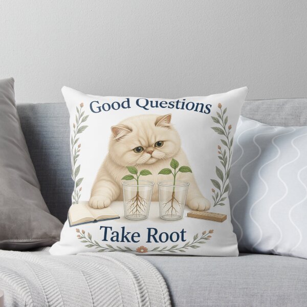 Item preview, Persian Botany Cat – Good Questions Take Root designed and sold by PurrBloom Studio.