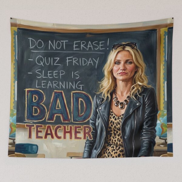Item preview, Bad Teacher Comedy Fine Art Tribute designed and sold by Art's Diner.