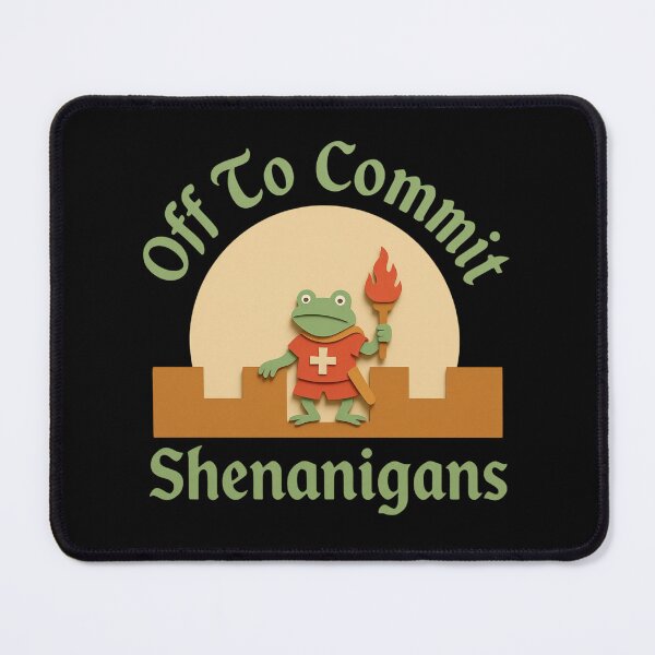 Item preview, Off to Commit Shenanigans Frog designed and sold by Positive&FunnyThings.