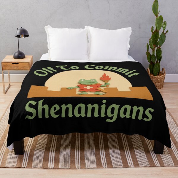 Item preview, Off to Commit Shenanigans Frog designed and sold by Positive&FunnyThings.