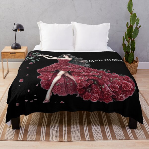 Item preview, La Vie En Roses Glamorous Woman In Red Rose Gown Art designed and sold by MaRCAStro.