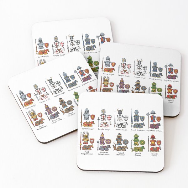Item preview, Medieval Cavalry Through History – Knights, Horsemen and Heraldic Armor Chart designed and sold by FanCThis.