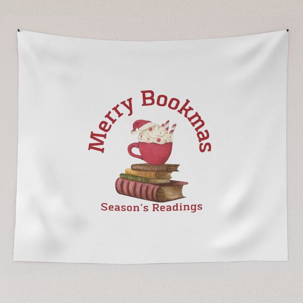 Item preview, Merry Bookmas Cozy Reading Holiday designed and sold by LuveraxArt.