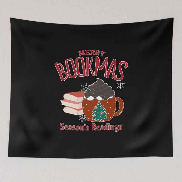 Item preview, Merry Bookmas Cozy Reading Holiday designed and sold by LuveraxArt.