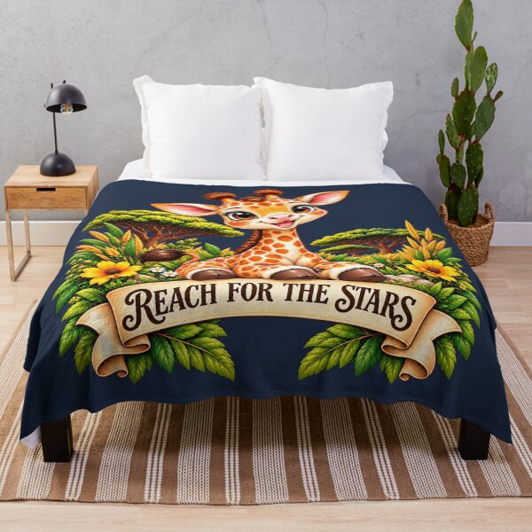 Item preview, Reach For The Stars – Cute Baby Giraffe & Safari Nature designed and sold by thirtyonestars.