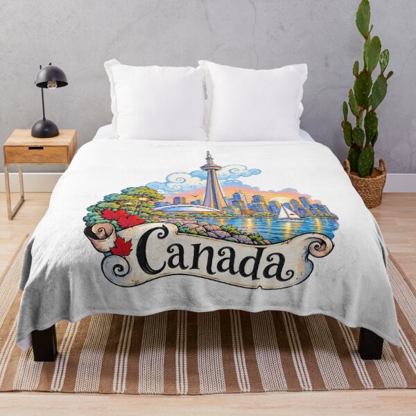 Item preview, Toronto CN Tower Canada Travel Illustration designed and sold by EdwinkOne.