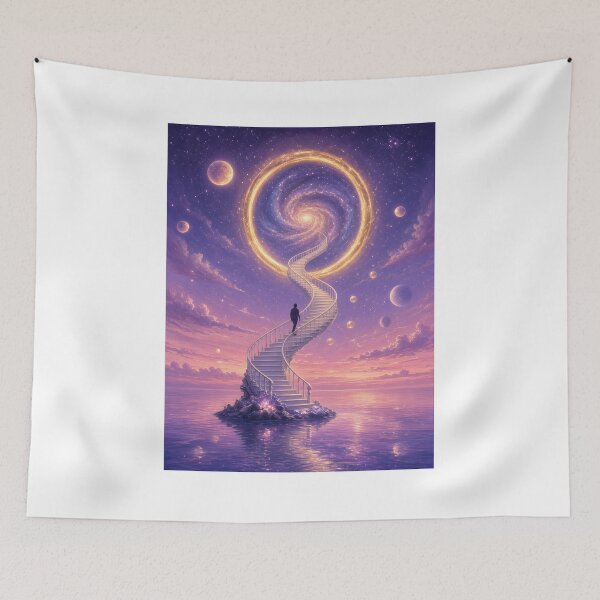 Item preview, Stairway to the Cosmic Portal Over the Ocean designed and sold by SublimeMusings.
