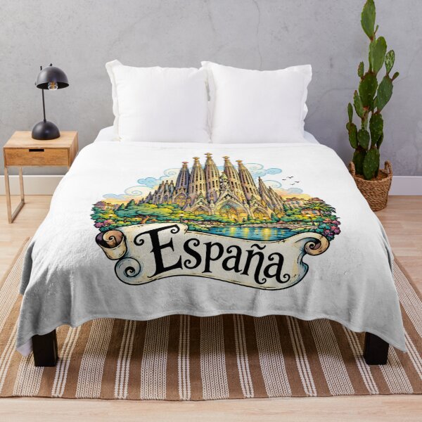 Item preview, Sagrada Familia Barcelona Spain Travel Illustration designed and sold by EdwinkOne.