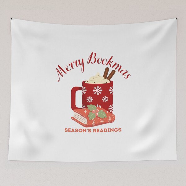 Item preview, Merry Bookmas Cozy Reading Holiday designed and sold by LuveraxArt.