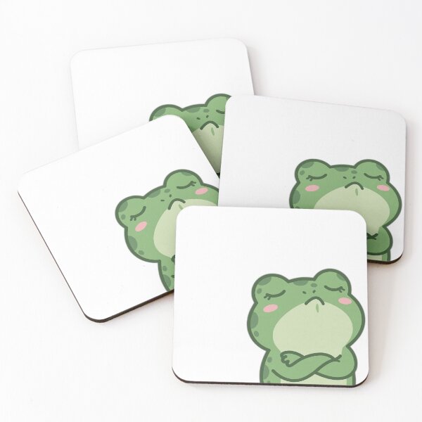 Item preview, Frog with Arms Crossed Saying Nope designed and sold by The Cozy Critter Club.