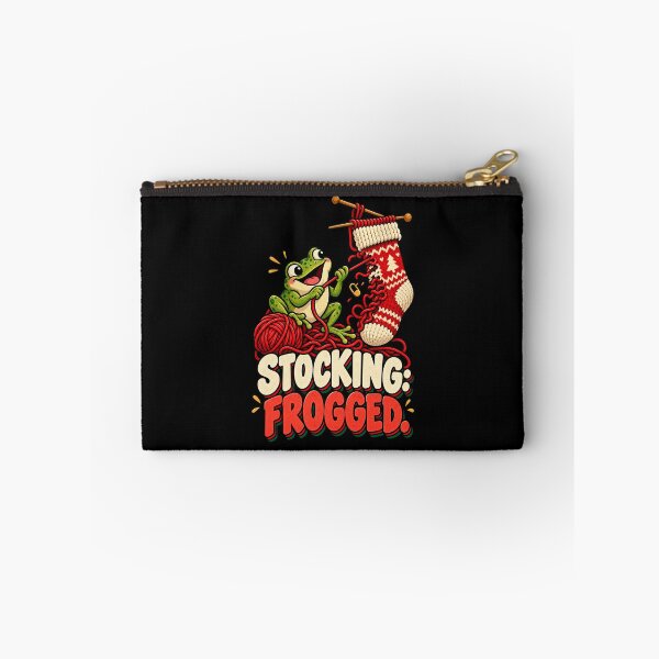 Item preview, Funny Knitting Christmas - Stocking Frogged designed and sold by MOTIFOLK.