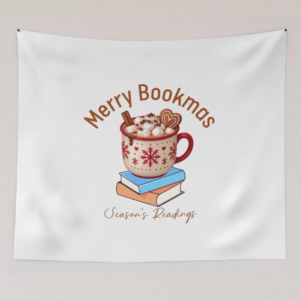 Item preview, Merry Bookmas Cozy Reading Holiday designed and sold by LuveraxArt.