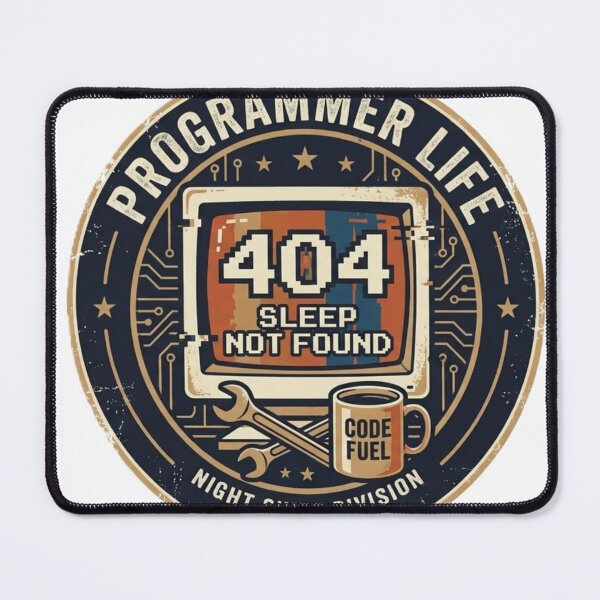 Item preview, 404 Sleep Not Found Funny Coder Programmer Gamer Retro Tech Shirt designed and sold by abdoreds.
