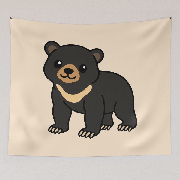Item preview, Cute Cartoon Sun Bear designed and sold by WildlifeDoodle.
