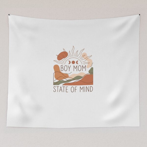 Item preview, Boy Mom State of Mind Boho Abstract Sun Landscape Graphic designed and sold by CraftyUniverse.