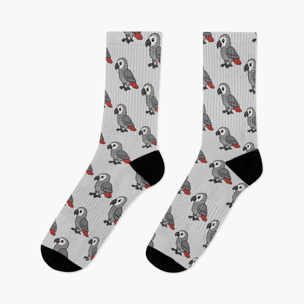 Item preview, Cute Cartoon African Grey Parrot designed and sold by WildlifeDoodle.