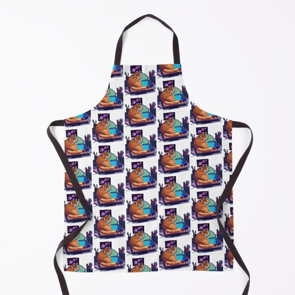 Item preview, Cozy Desk Setup: Mechanical Keyboard Cat designed and sold by One More Run.