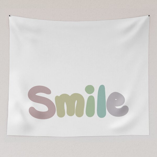 Item preview, Smile Rainbow Text (White) designed and sold by sadGigi.