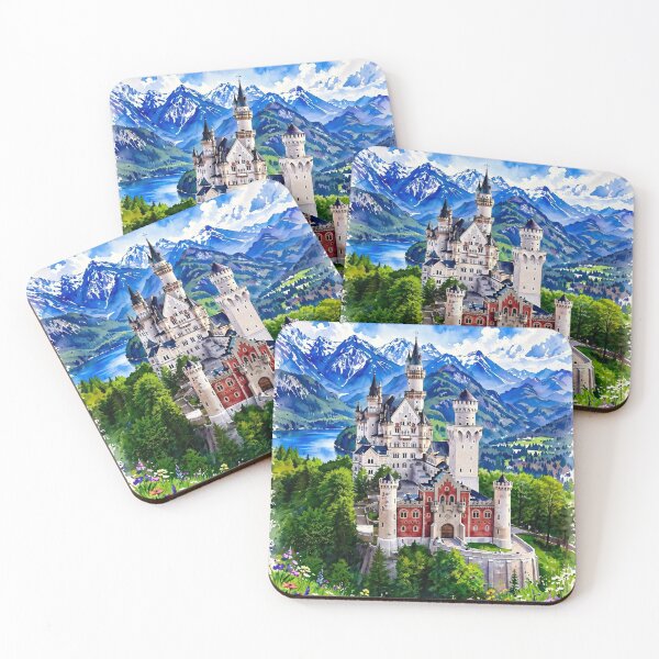 Item preview, Germany — Neuschwanstein Castle — A Fresh Morning in Bavaria designed and sold by DibujandoPorfa.