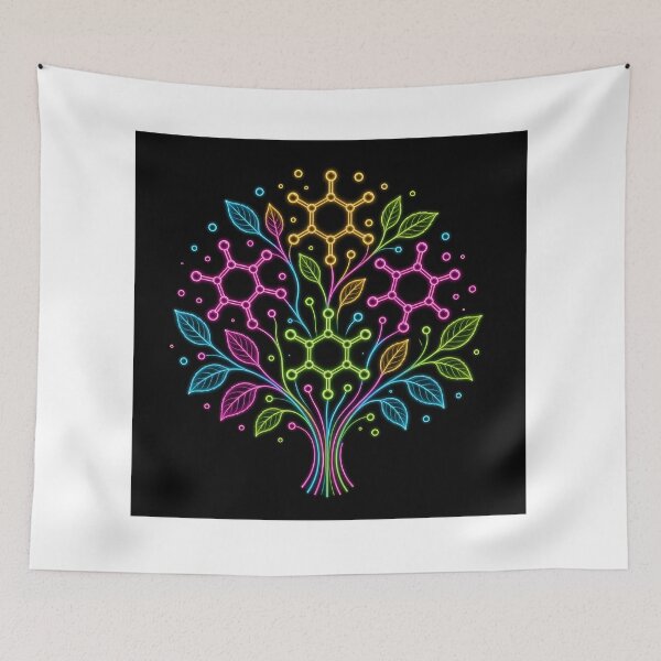 Item preview, Molecular Bloom Neon Science Flowers designed and sold by SublimeMusings.