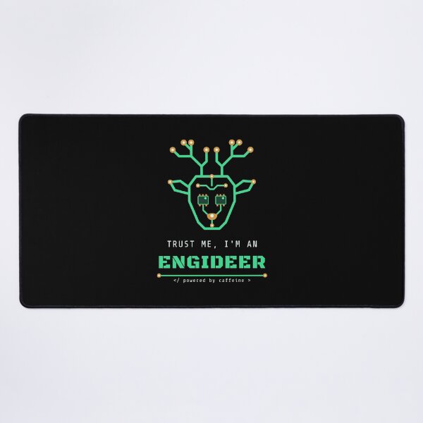 Item preview, Trust Me, I'm an Engideer - Circuit Board Deer - Black Background designed and sold by SailWolf--.