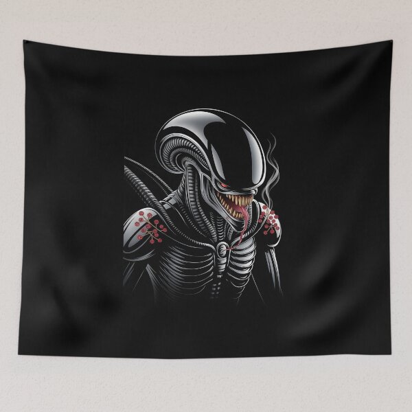 Item preview, Xenomorph Horror Monster - Sci-Fi Bio-Mechanical Alien Art designed and sold by trixxcreative.