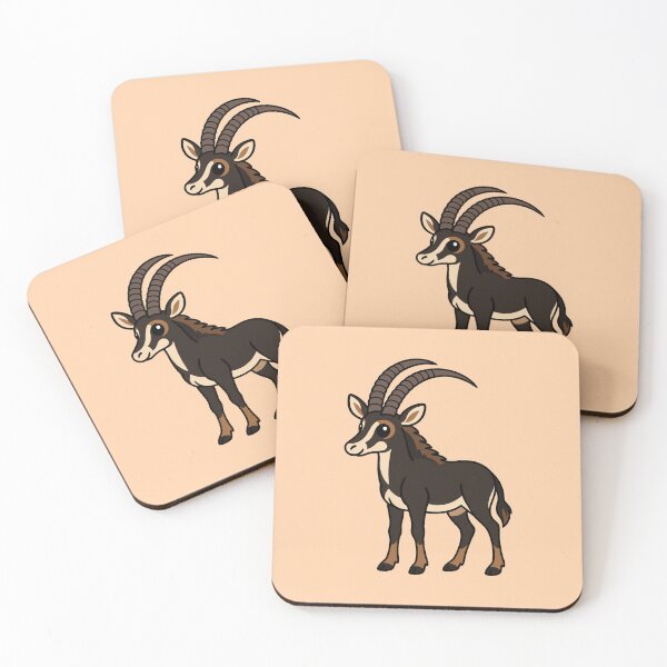 Item preview, Cute Cartoon Sable Antelope designed and sold by WildlifeDoodle.