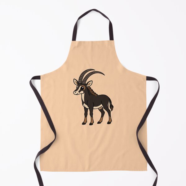 Item preview, Lindo antílope sable de dibujos animados designed and sold by WildlifeDoodle.