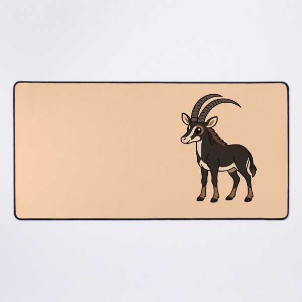 Item preview, Cute Cartoon Sable Antelope designed and sold by WildlifeDoodle.