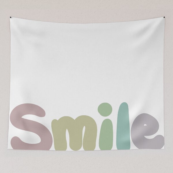 Item preview, Smile Rainbow Text Large (White) designed and sold by sadGigi.