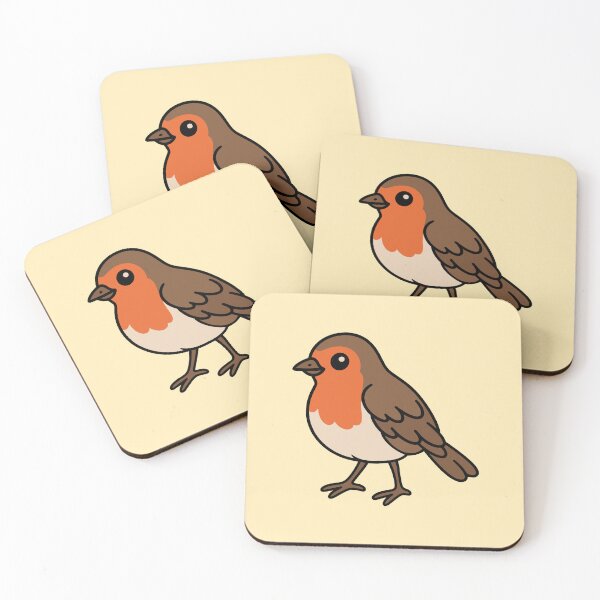 Item preview, Cute Cartoon Robin Bird designed and sold by WildlifeDoodle.