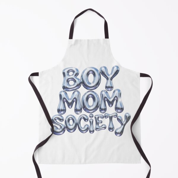 Item preview, Boy Mom Society Y2K Chrome Liquid Bubble Lettering designed and sold by CraftyUniverse.