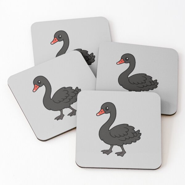 Item preview, Cute Cartoon Black Swan designed and sold by WildlifeDoodle.
