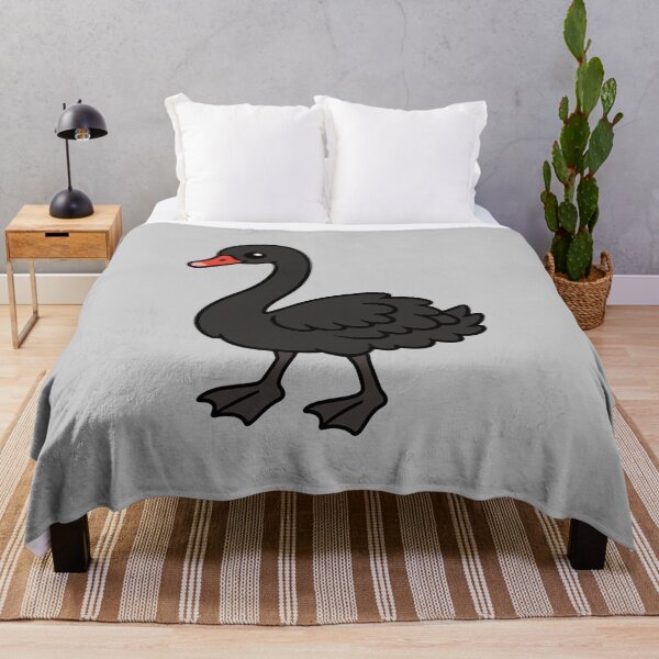 Item preview, Cute Cartoon Black Swan designed and sold by WildlifeDoodle.