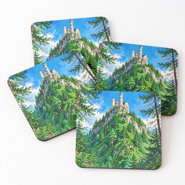 Item preview, Germany — Neuschwanstein Castle — Twilight Over the Fairytale Kingdom designed and sold by DibujandoPorfa.