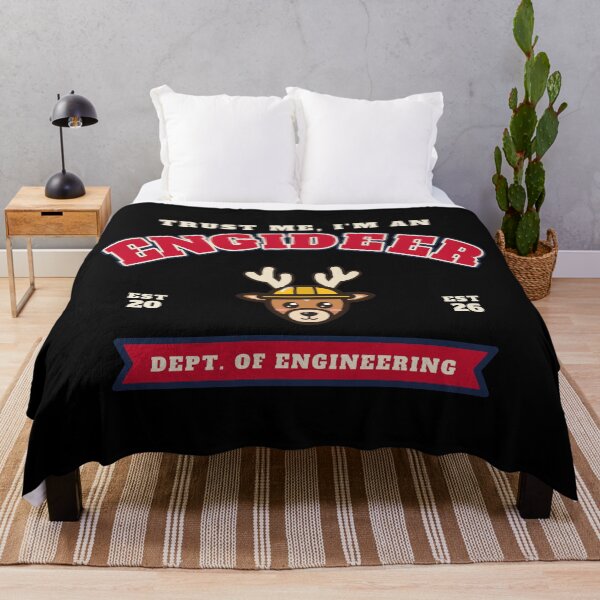 Item preview, Trust Me, I'm an Engideer - Varsity Deer - Black Background designed and sold by SailWolf--.