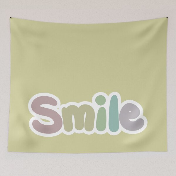 Item preview, Smile Rainbow Text (Yellow) designed and sold by sadGigi.