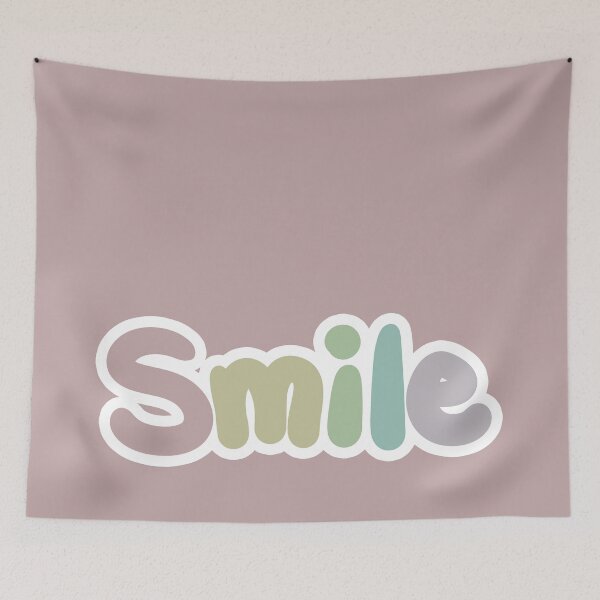Item preview, Smile Rainbow Text (Pink) designed and sold by sadGigi.