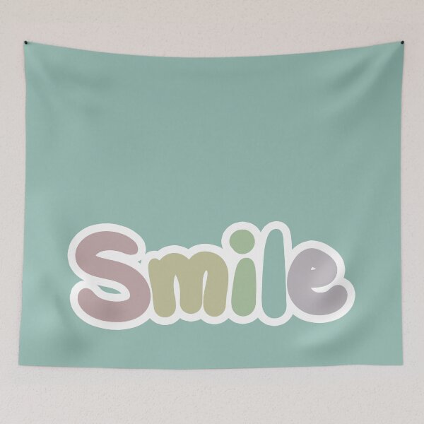 Item preview, Smile Rainbow Text (Blue) designed and sold by sadGigi.