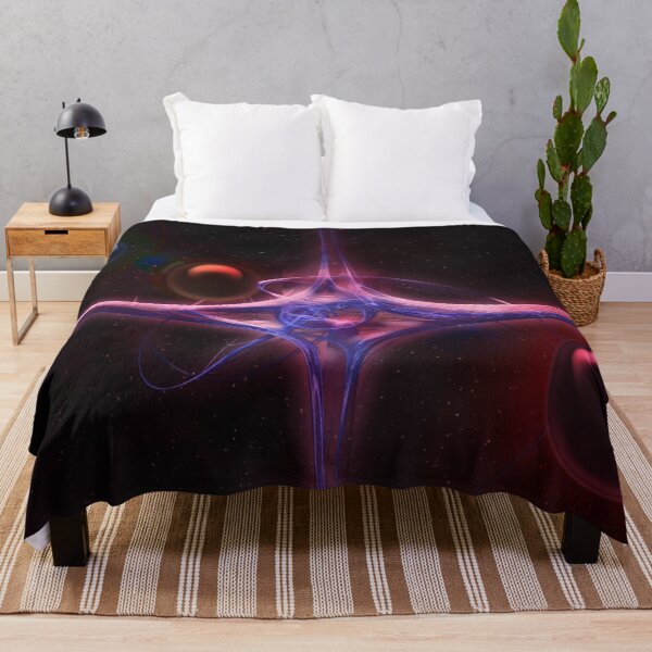 Item preview, Futuristic space station in fractal deep space designed and sold by JinxisArts.