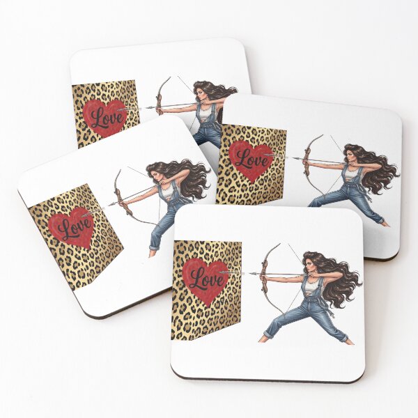 Item preview, Modern Cupid Archer Girl Aiming For Love designed and sold by MaRCAStro.