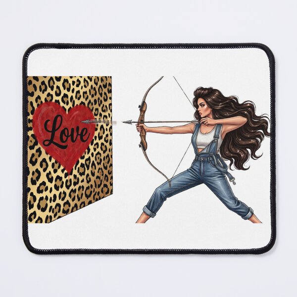 Item preview, Modern Cupid Archer Girl Aiming For Love designed and sold by MaRCAStro.