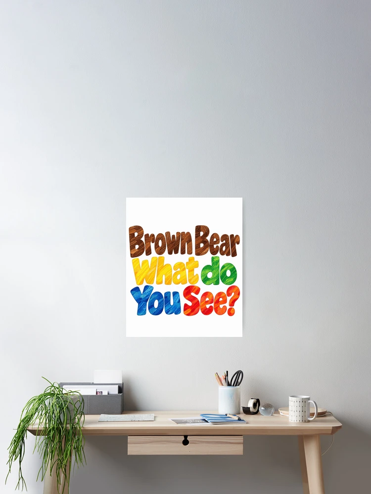 Thumbnail 2 of 3, Poster, Brown Bear Color Learning designed and sold by ROUX-ART.