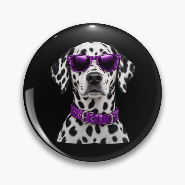Item preview, Dalmatian Dog in Purple Shades designed and sold by ROUX-ART.