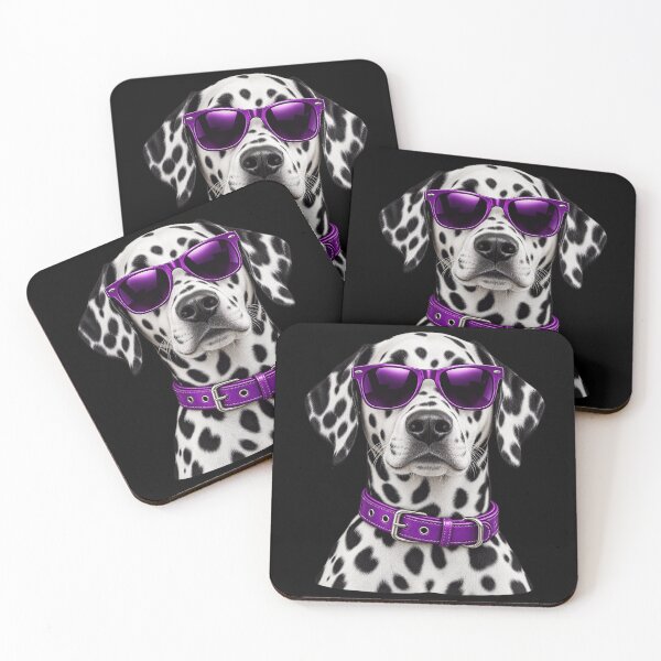 Item preview, Dalmatian Dog in Purple Shades designed and sold by ROUX-ART.