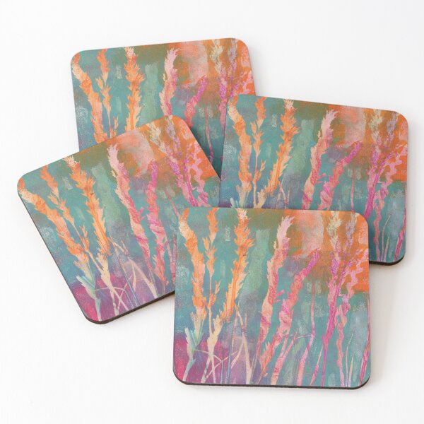 Item preview, Orange, pink and turquoise in the meadow designed and sold by KarenKaspar.