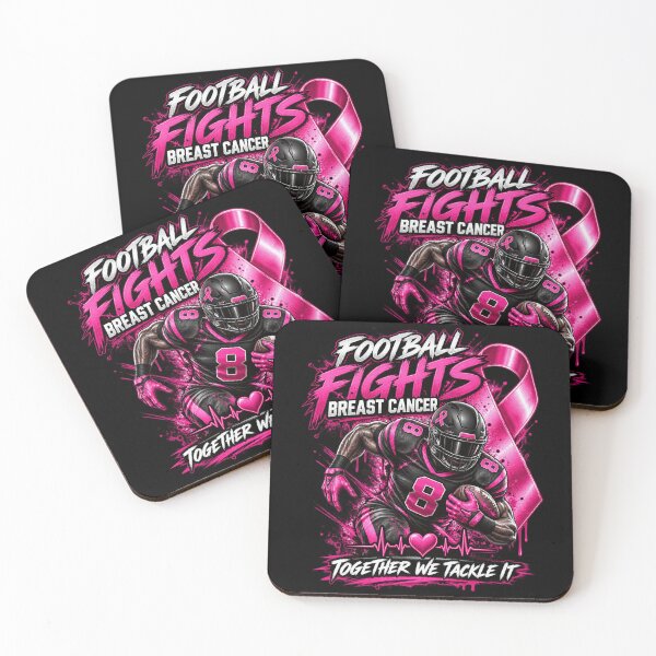 Item preview, Football Fights Breast Cancer designed and sold by ROUX-ART.